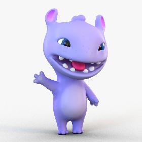 3D Cartoon Monster model